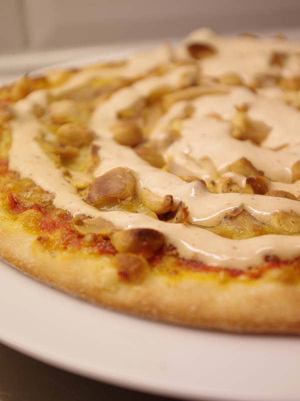 Pizza Med Kyckling & Curry, recept