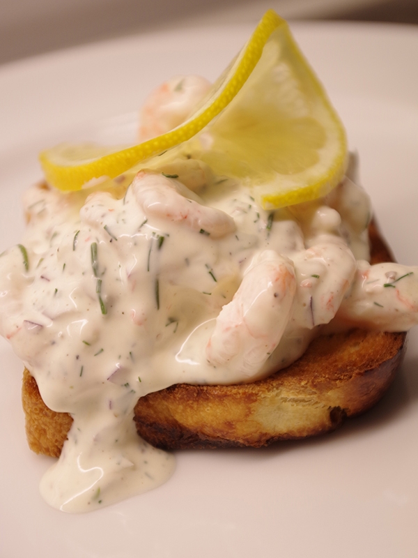 Toast skagen, recept