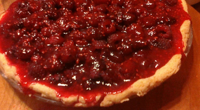 Hallonpaj, recept